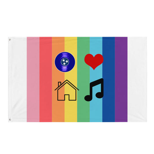 Dj Ego TN Loves House Music Pride Flag