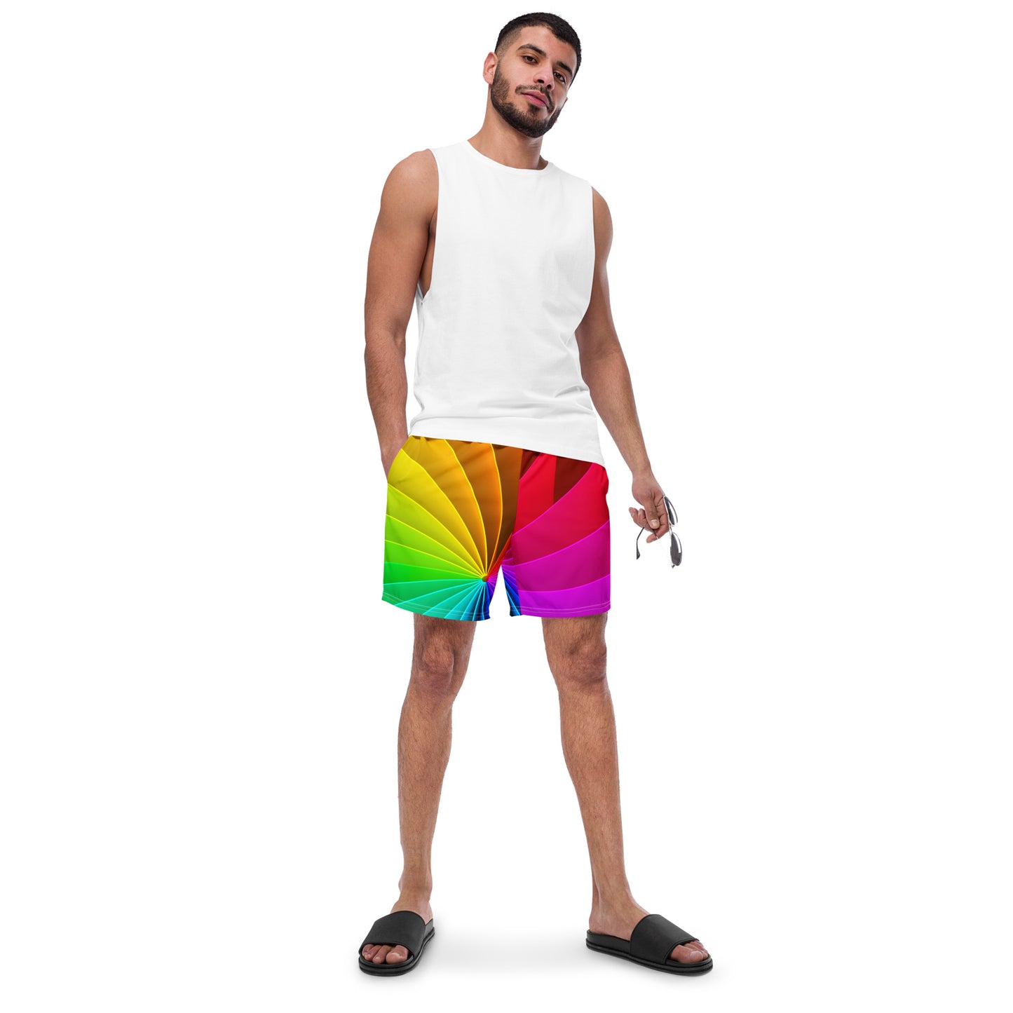 Logarithmic Spiral Men's Swim Trunks