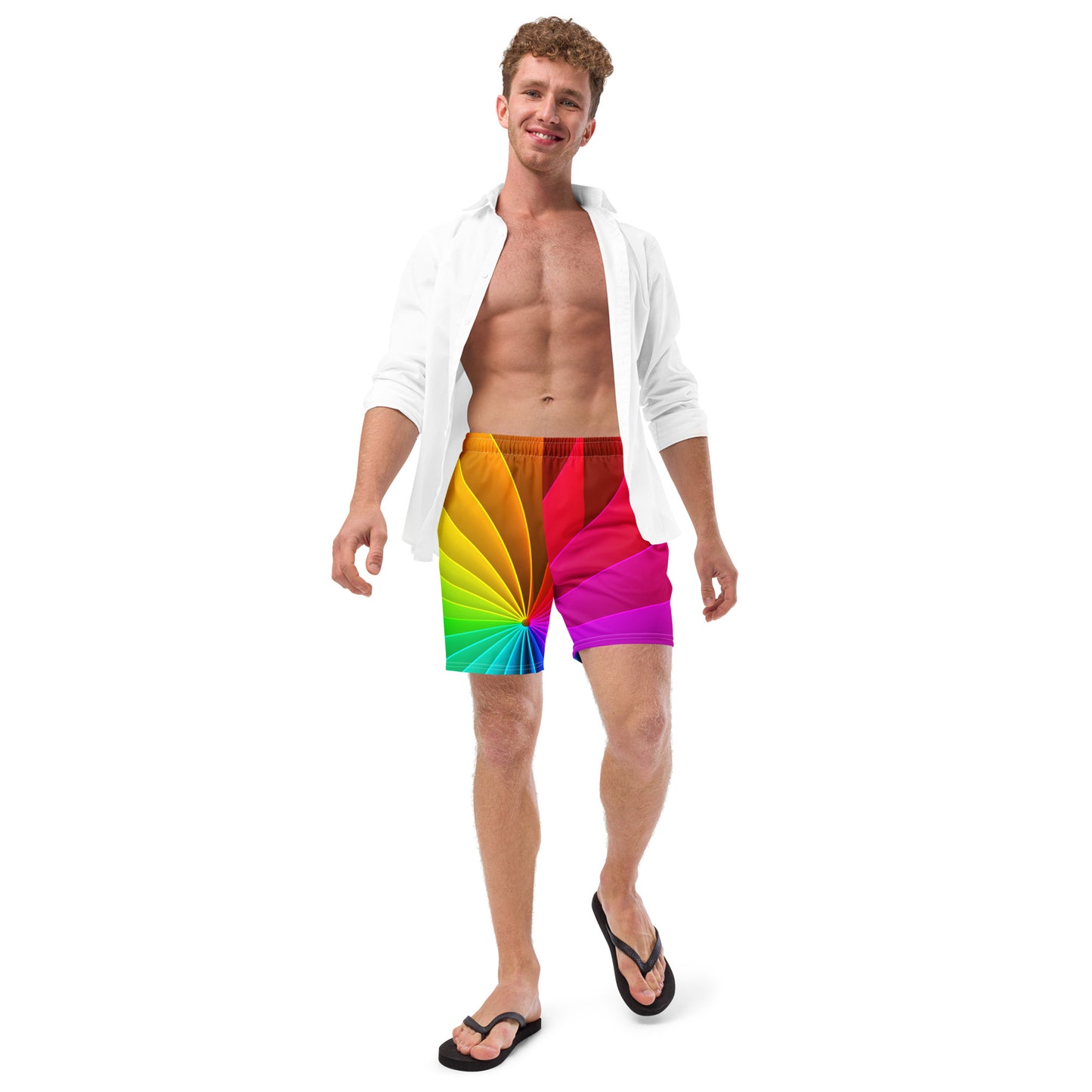 Logarithmic Spiral Men's Swim Trunks