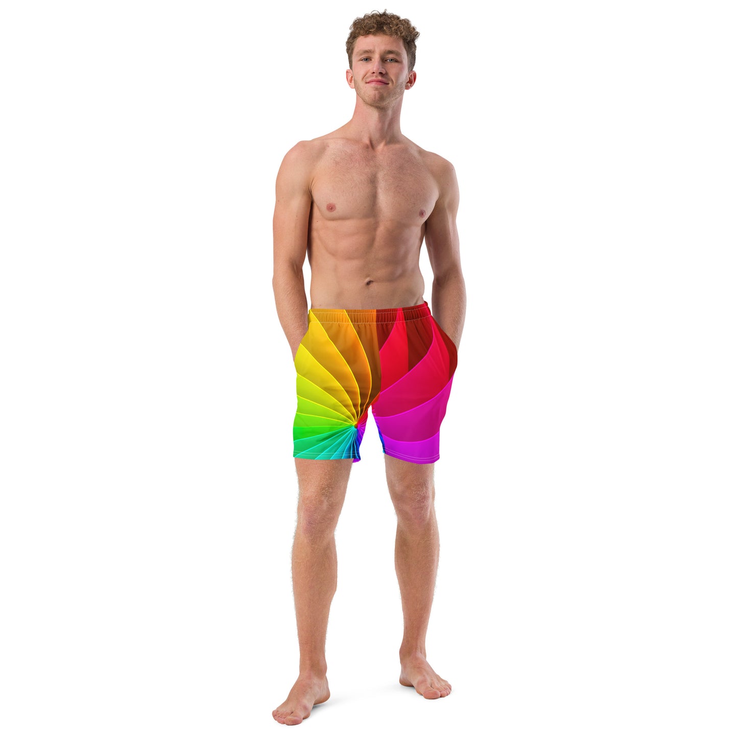 Logarithmic Spiral Men's Swim Trunks