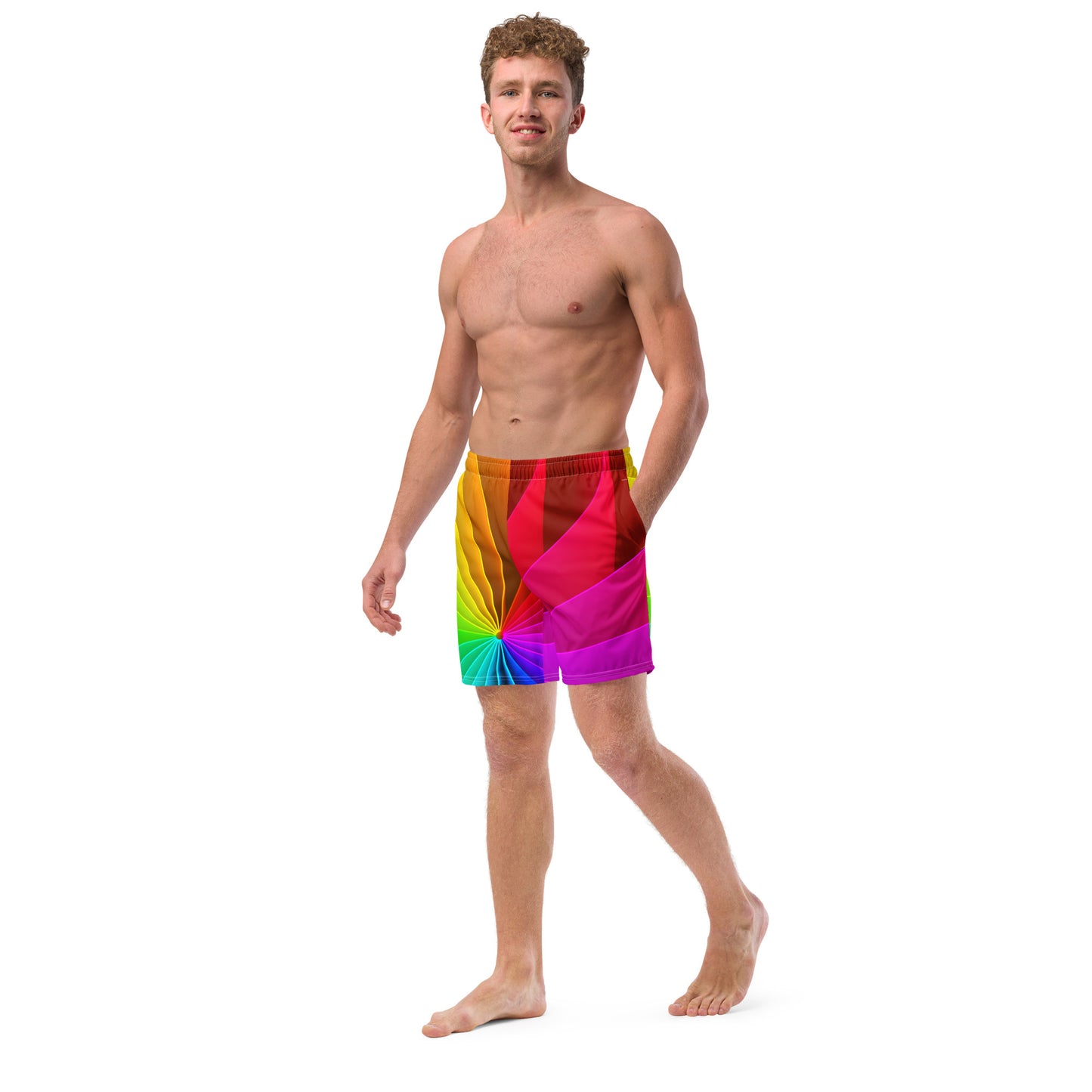 Logarithmic Spiral Men's Swim Trunks