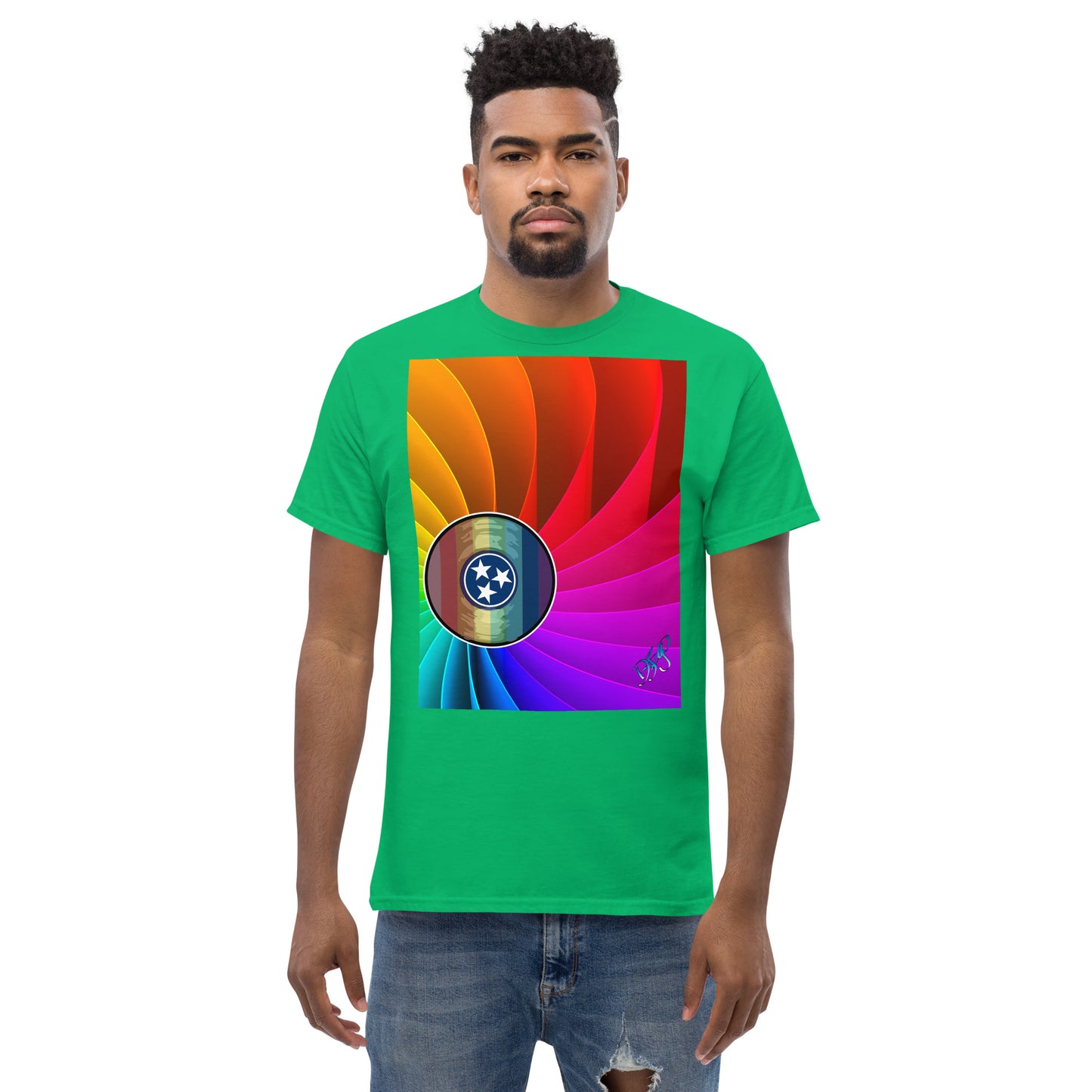 TN Pride Logarithmic Spiral Men's classic tee