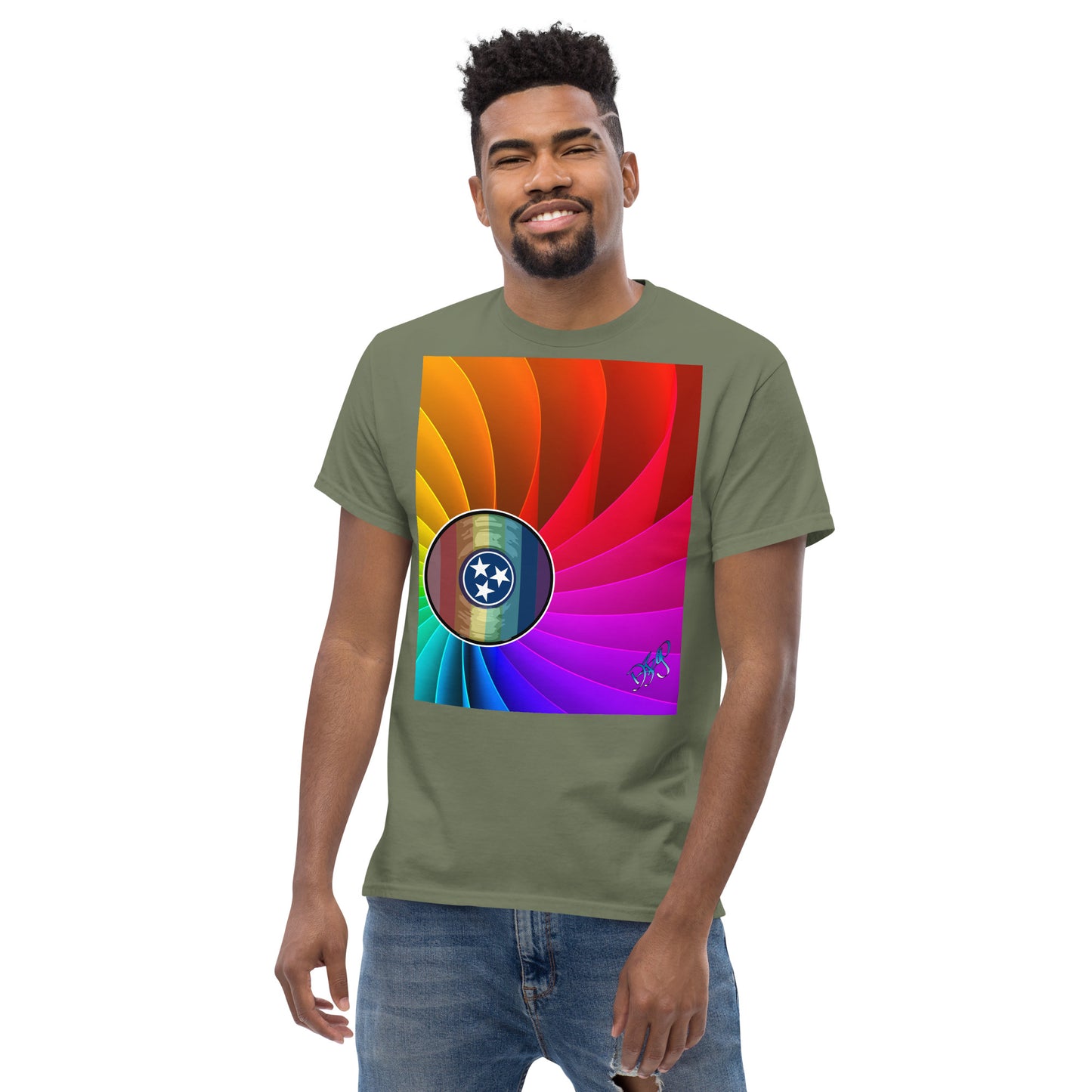 TN Pride Logarithmic Spiral Men's classic tee