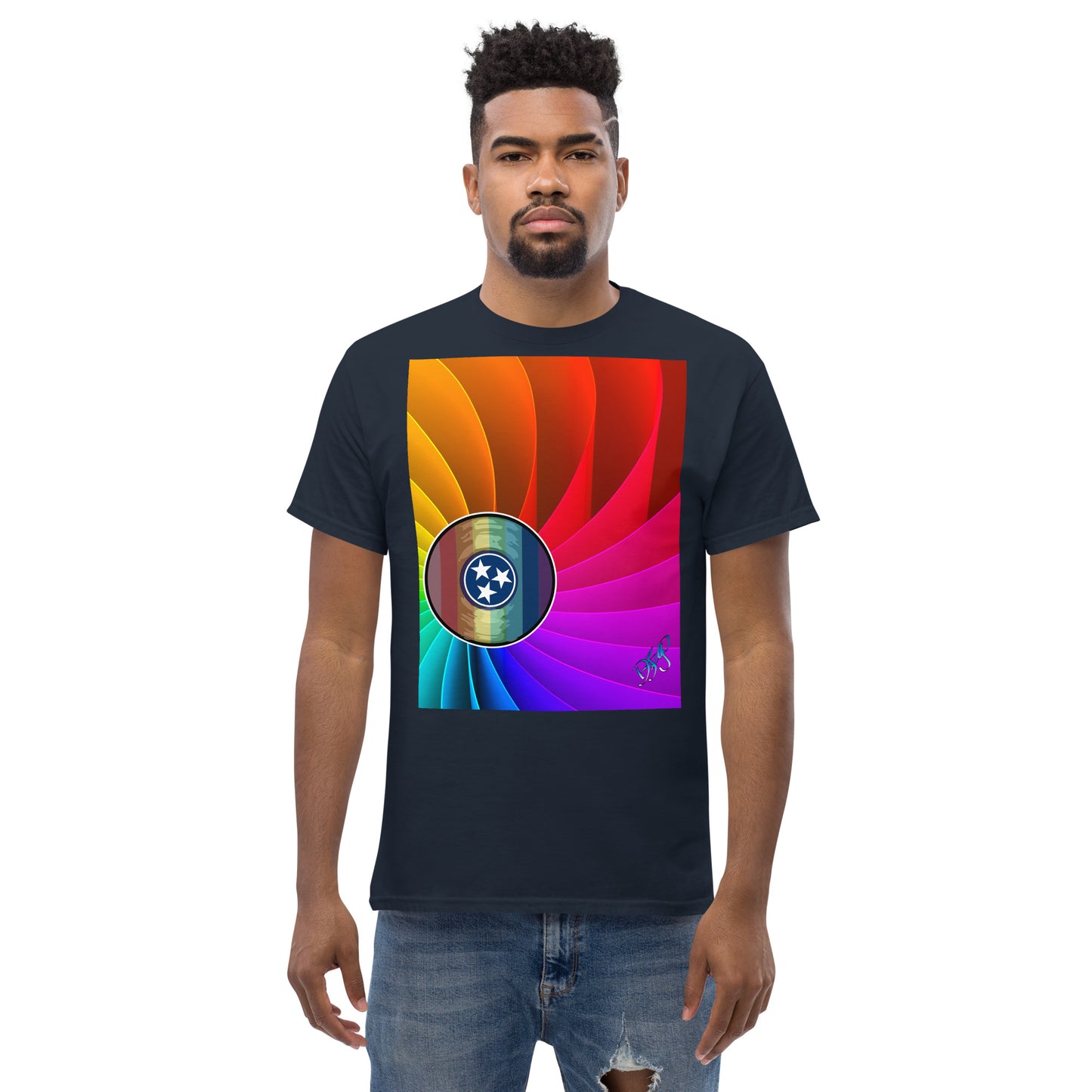 TN Pride Logarithmic Spiral Men's classic tee