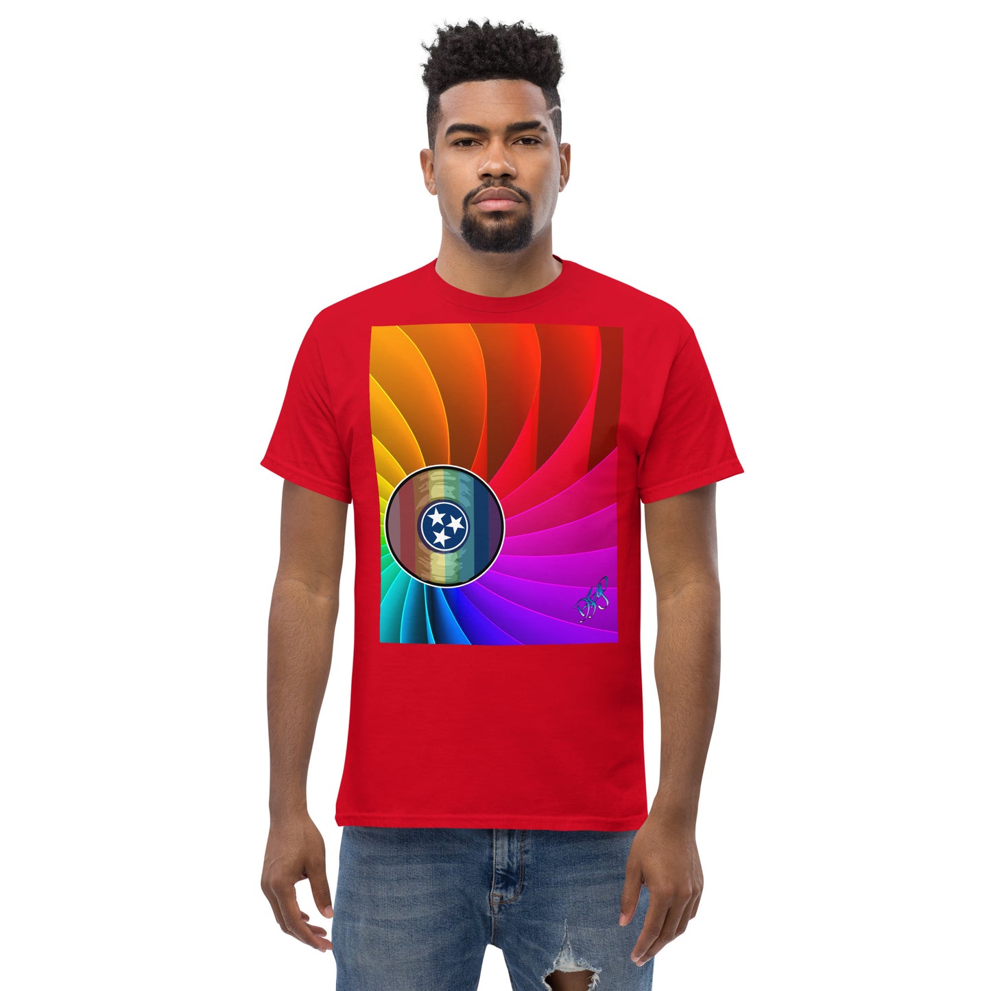 TN Pride Logarithmic Spiral Men's classic tee