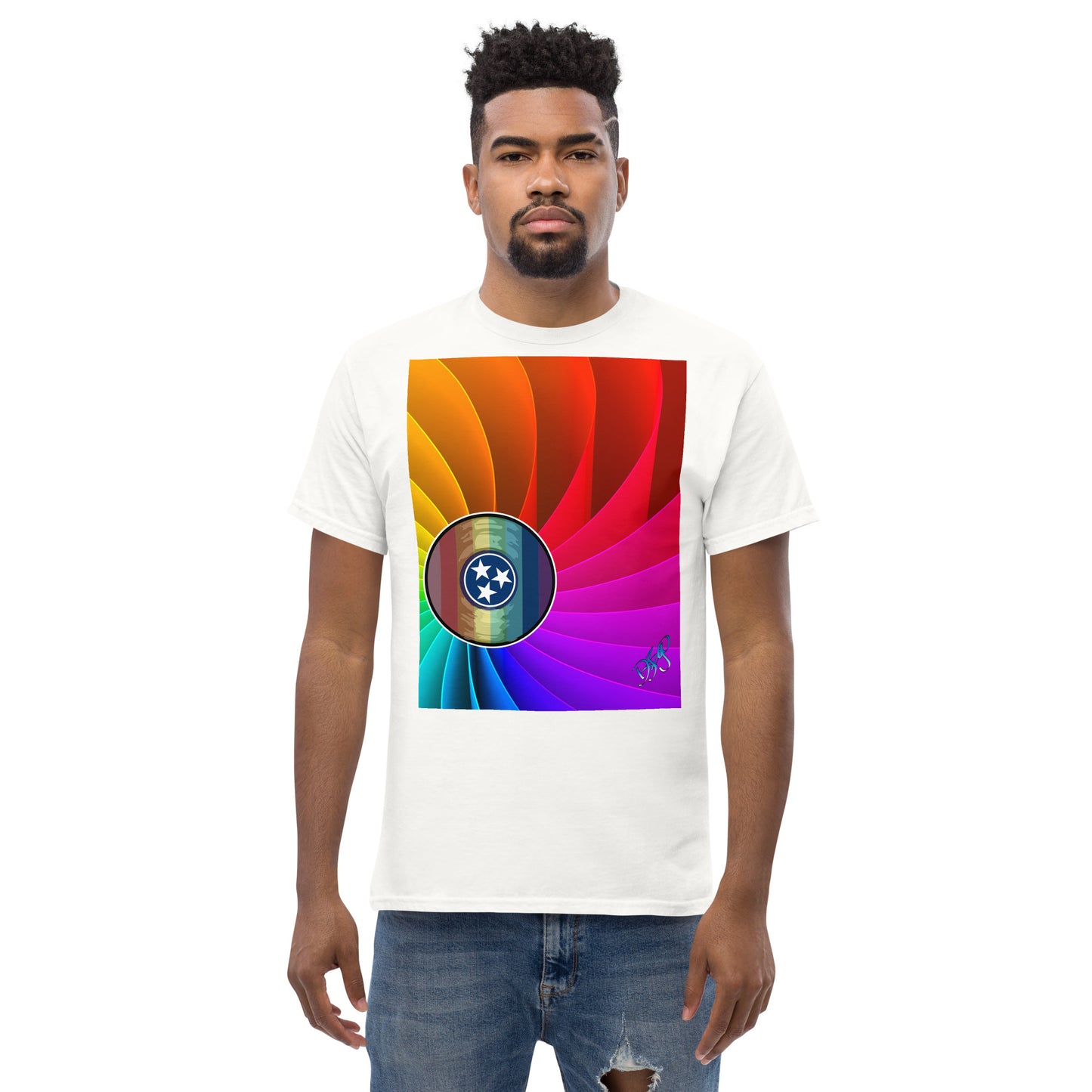 TN Pride Logarithmic Spiral Men's classic tee