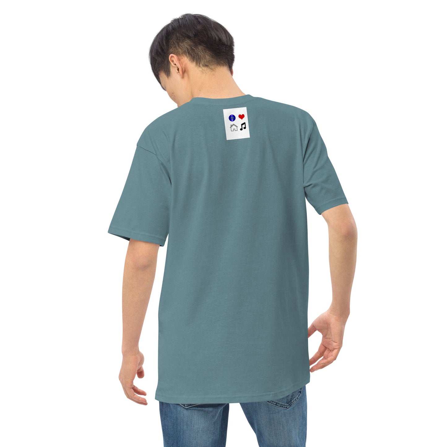 TN Love House Music Vinyl Men’s premium heavyweight tee