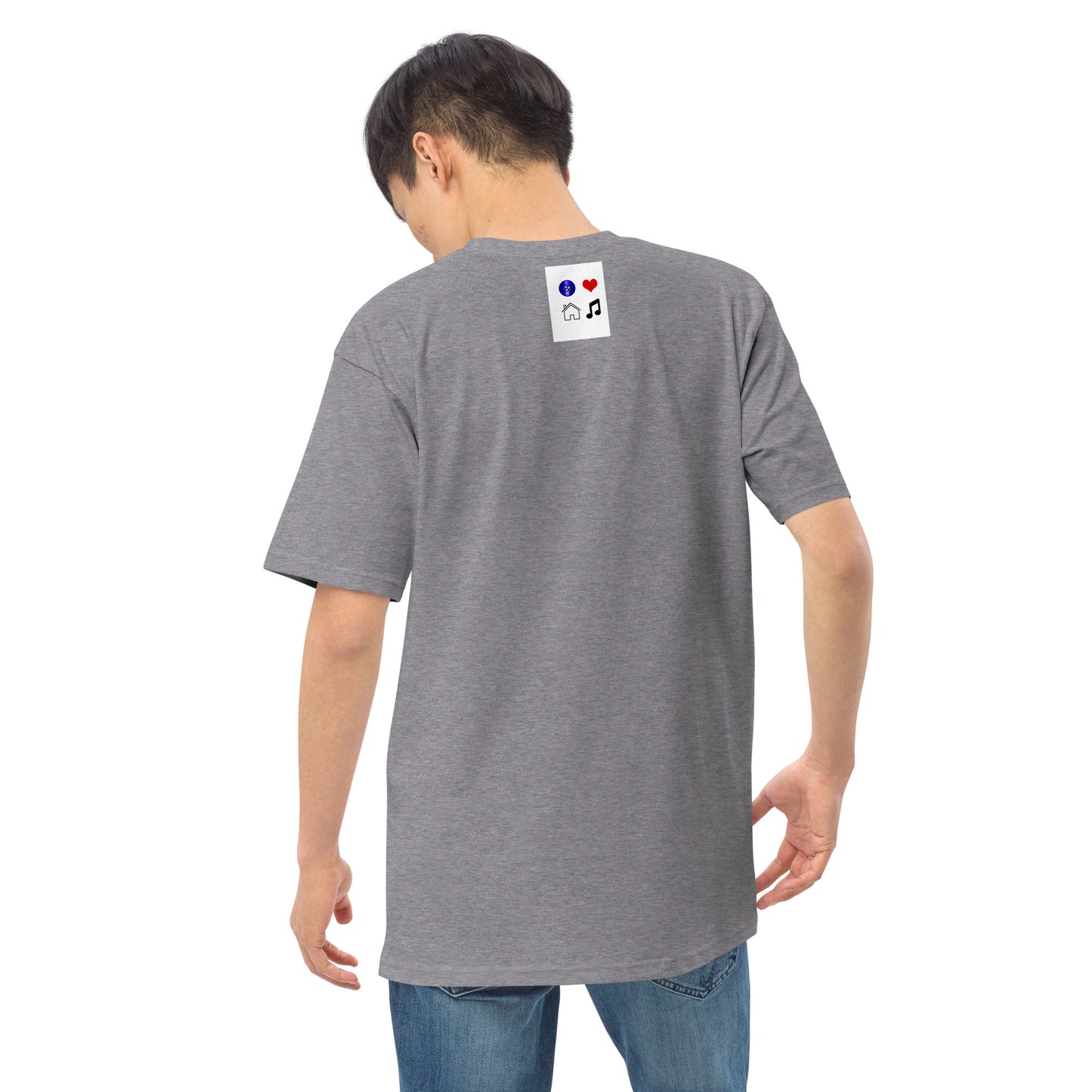 TN Love House Music Vinyl Men’s premium heavyweight tee