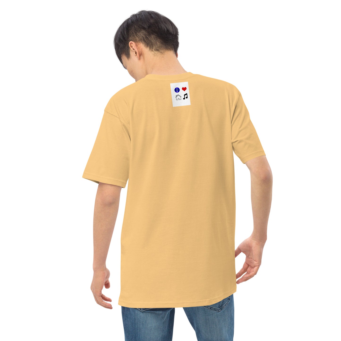 TN Love House Music Vinyl Men’s premium heavyweight tee