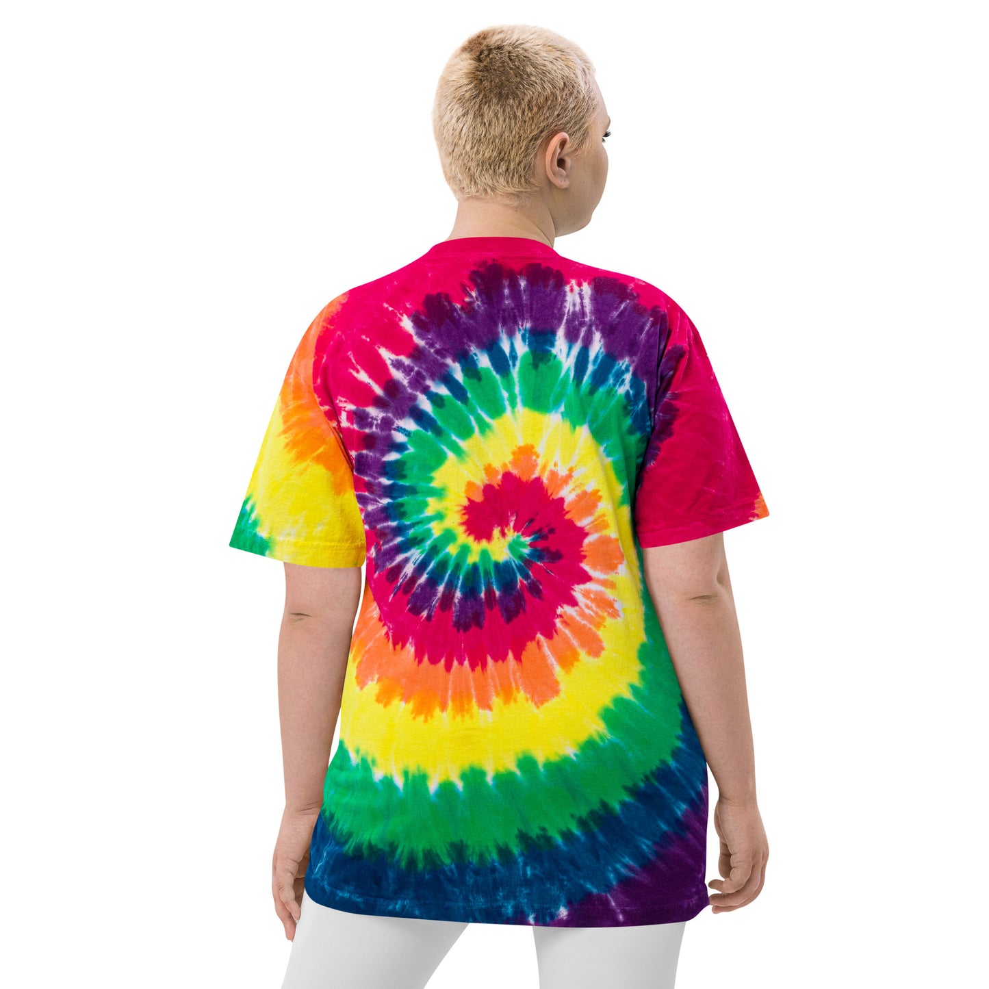 TN Love House Music Pride Oversized tie-dye t-shirt