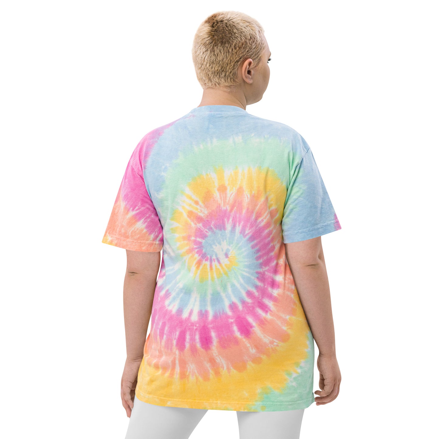 TN Love House Music Pride Oversized tie-dye t-shirt