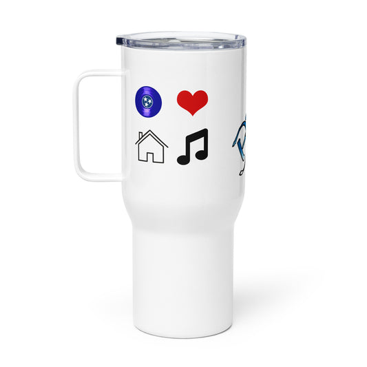 TN Love House Music Travel mug with a handle