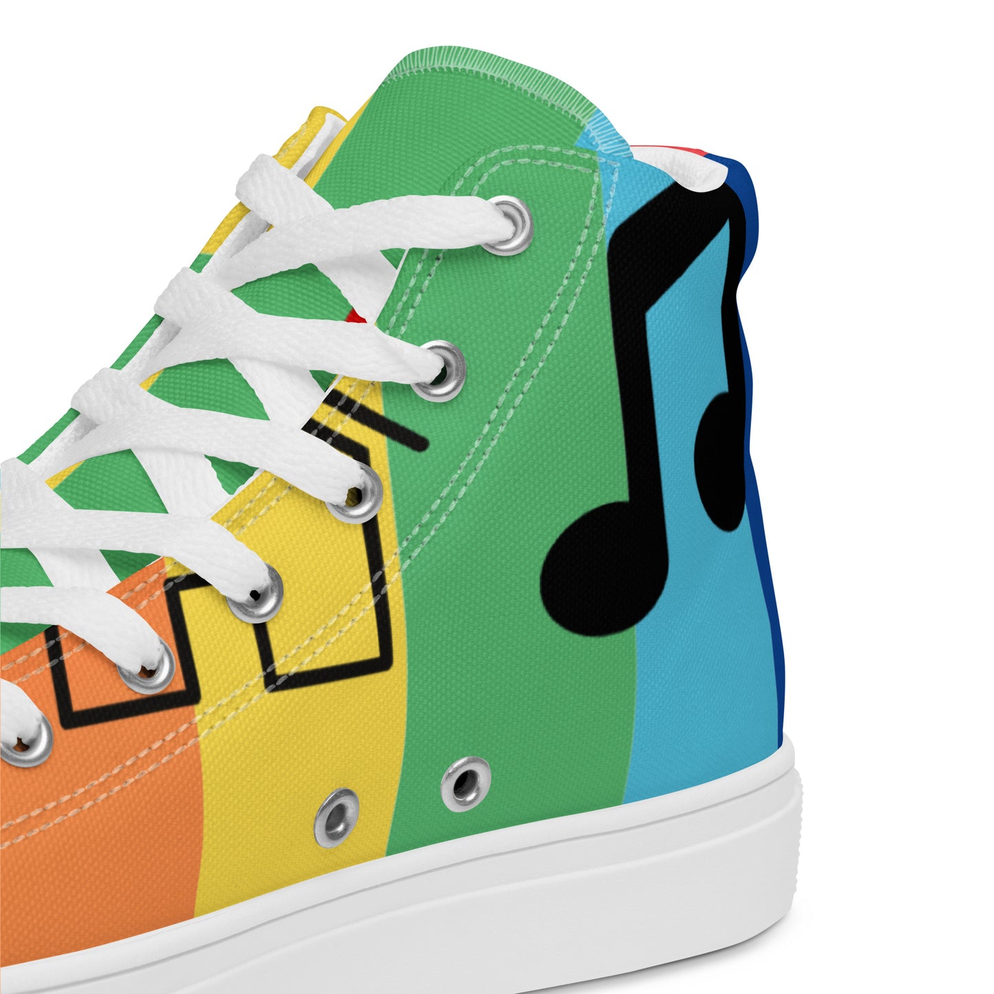 TN Love House Music Pride Women’s high top canvas shoes